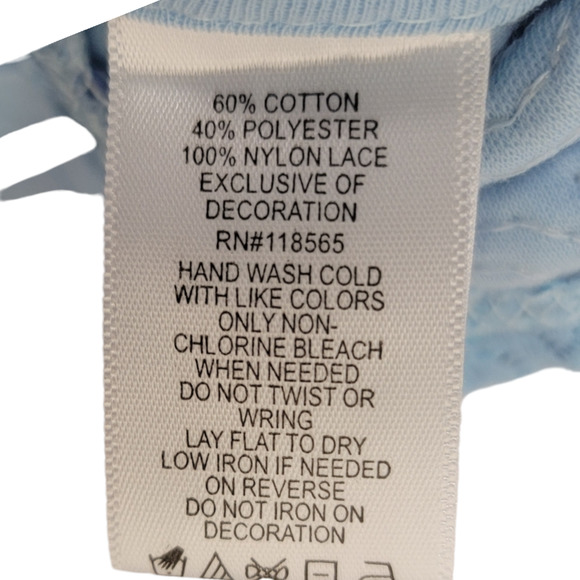 Quacker Factory Women's Loose Fit Sequined Blouse 3/4 Sleeves Blue Size XL - Picture 4 of 5